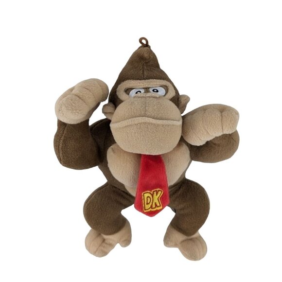 Super Mario DK Donkey Kong Plush Gorilla Ape 11" Stuffed Animal Toy by Basic Fun - Picture 1 of 6